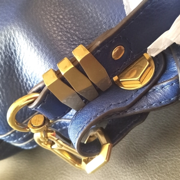 🔵 NWT orYany Royal Blue Leather Satchel Bag - Beautiful Firm Price - Picture 15 of 16